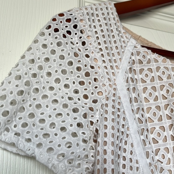 HD IN PARIS | Georgia Cotton Eyelet Dress Sz US 0 - Picture 6 of 7